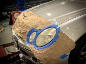 Masked lens refurb