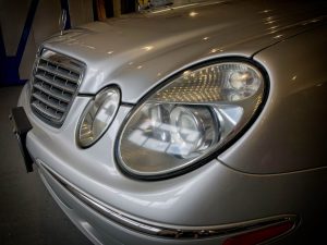 headlight len refurb after