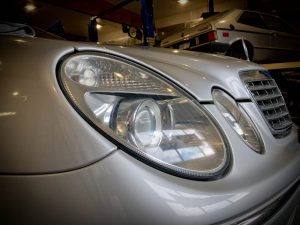 After headlight refurbishing