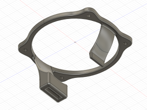 Lower view of the bracket