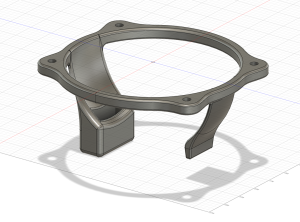 Upper view of the bracket