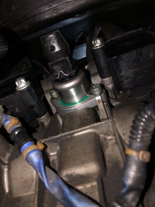 New Camshaft Adjuster Valve Installed